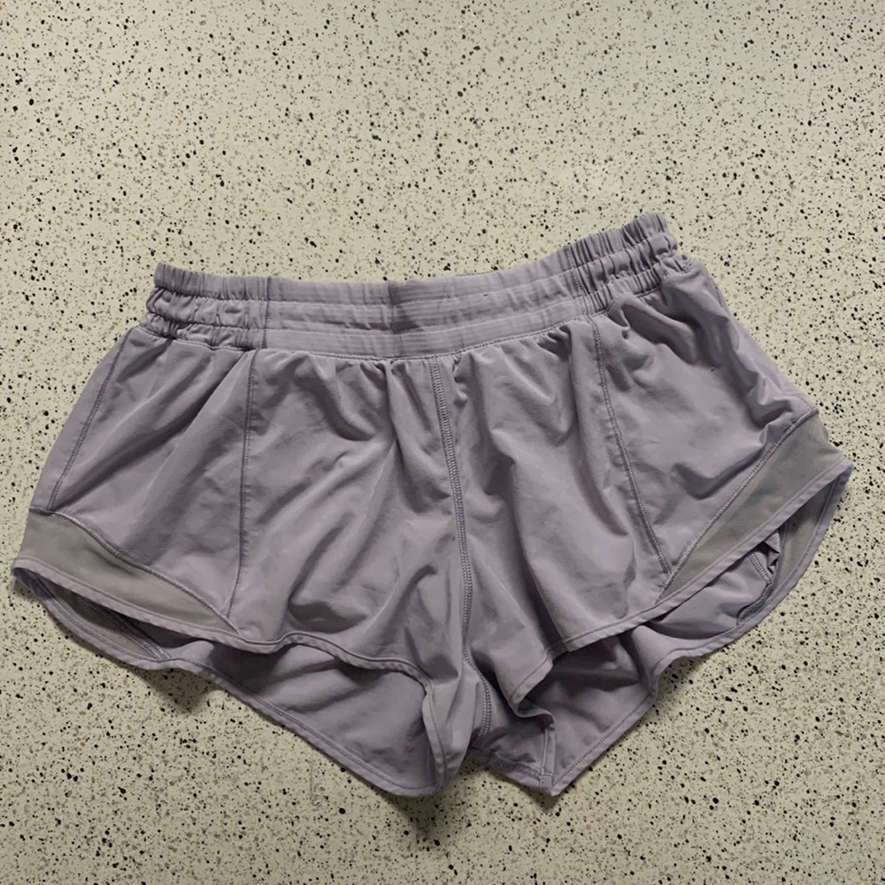 Purple Hotty Hot 2.5” lululemon shorts
